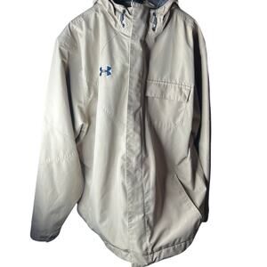 Under Armour Tan Coat hooded waterproof size xl